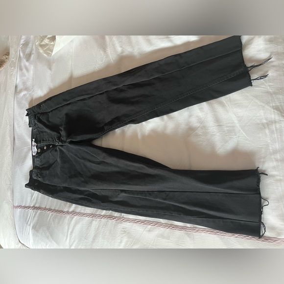 EB Denim Black & Black Two Toned Jeans in Size 28 Levi’s Vintage Custom - Picture 4 of 4